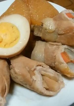 意外とヘルシー！肉巻きの煮付け-レシピのメイン写真