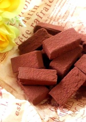 バレンタインに生チョコレート・洋酒入り-レシピのメイン写真