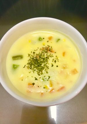 ズボラ！具だくさん野菜のコーンスープ-レシピのメイン写真