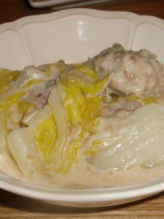 白菜と肉団子のクリーム煮-レシピのメイン写真