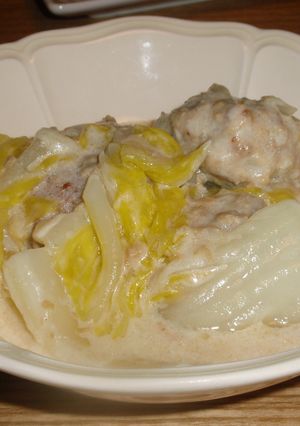 白菜と肉団子のクリーム煮-レシピのメイン写真