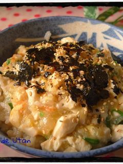 胃に優しい♪とろ②みぞれ豆腐の卵とじ丼✿-レシピのメイン写真