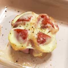 รูปของ 四つ葉風〜トマトのチーズ焼き