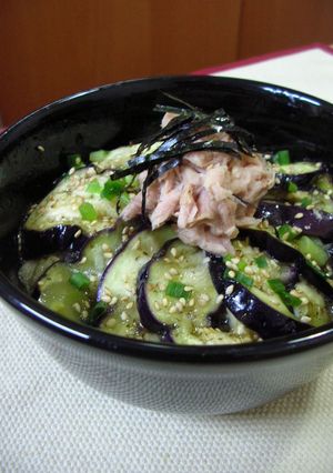 なすとツナのあったかそうめん-レシピのメイン写真