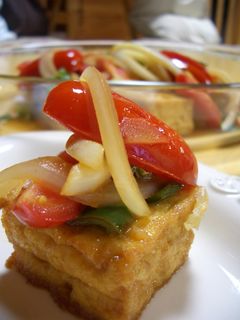 厚揚げステーキ♪野菜たっぷりソースで-レシピのメイン写真