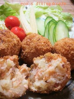 秋♡鮭のバターコロッケ-レシピのメイン写真