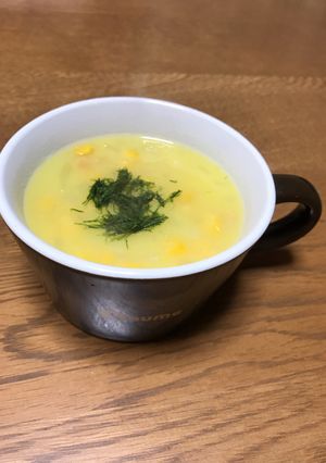 コーンスープ♪インスタントにひと手間！-レシピのメイン写真
