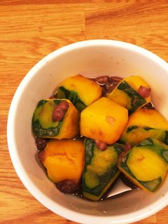 かぼちゃと小豆の煮物-レシピのメイン写真