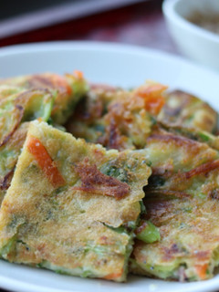 お好み焼きの粉で簡単♪野菜たっぷりチヂミ-レシピのメイン写真