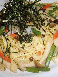 山菜&しめじの和風パスタ-レシピのメイン写真