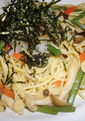 山菜＆しめじの和風パスタ-レシピのメイン写真