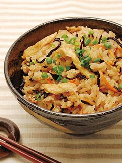 切り干し大根とひじきの生姜炊き込みご飯-レシピのメイン写真