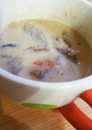 電気圧力鍋で！和風豆乳スープ-レシピのメイン写真