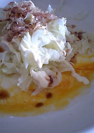 レンジで簡単、さっぱりお好み焼き？！-レシピのメイン写真
