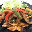 ナスとピーマンの旨辛味噌肉炒め