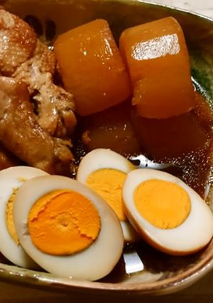 ホロホロ味染み♪手羽元と大根の甘辛煮-レシピのメイン写真