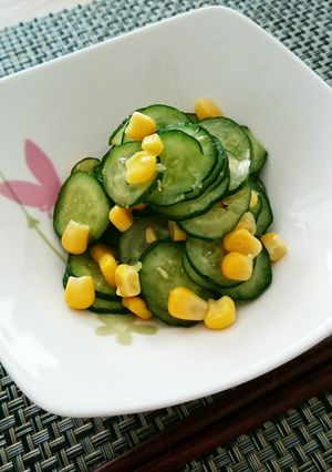 きゅうりとコーンの中華風和え物-レシピのメイン写真