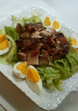 カリカリハーブチキンのサラダおもてなしに-レシピのメイン写真