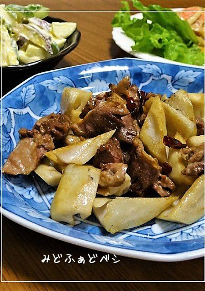砂肝と蓮根の焦がしバター醬油焼き-レシピのメイン写真