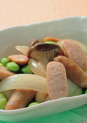 エリンギとウインナーの蒸し煮-レシピのメイン写真