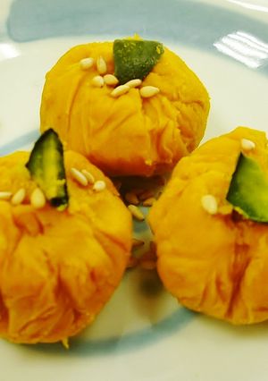 かぼちゃの茶巾絞り-レシピのメイン写真