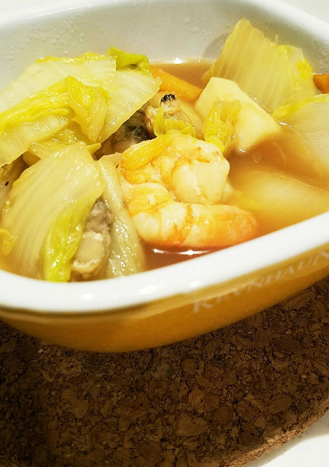 旨味たっぷり！白菜とシーフードのうま煮-レシピのメイン写真