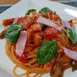 トマトソースのパスタ