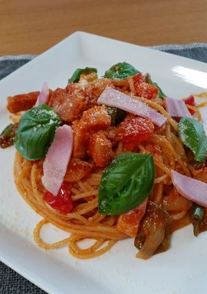 トマトソースのパスタ-レシピのメイン写真