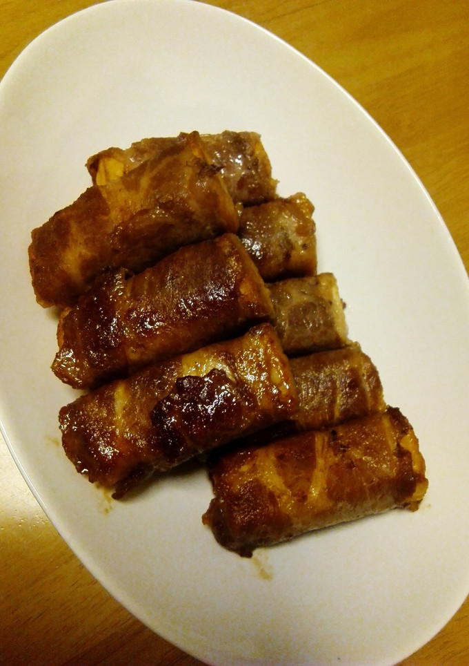 かさ増しで満足！厚揚げの肉まき-レシピのメイン写真