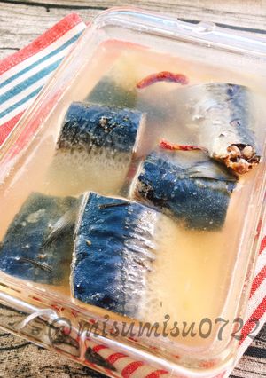 ローズマリーを加えた自家製鯖の水煮-レシピのメイン写真
