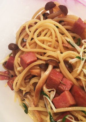 スパムde簡単★和風パスタのできあがり〜-レシピのメイン写真