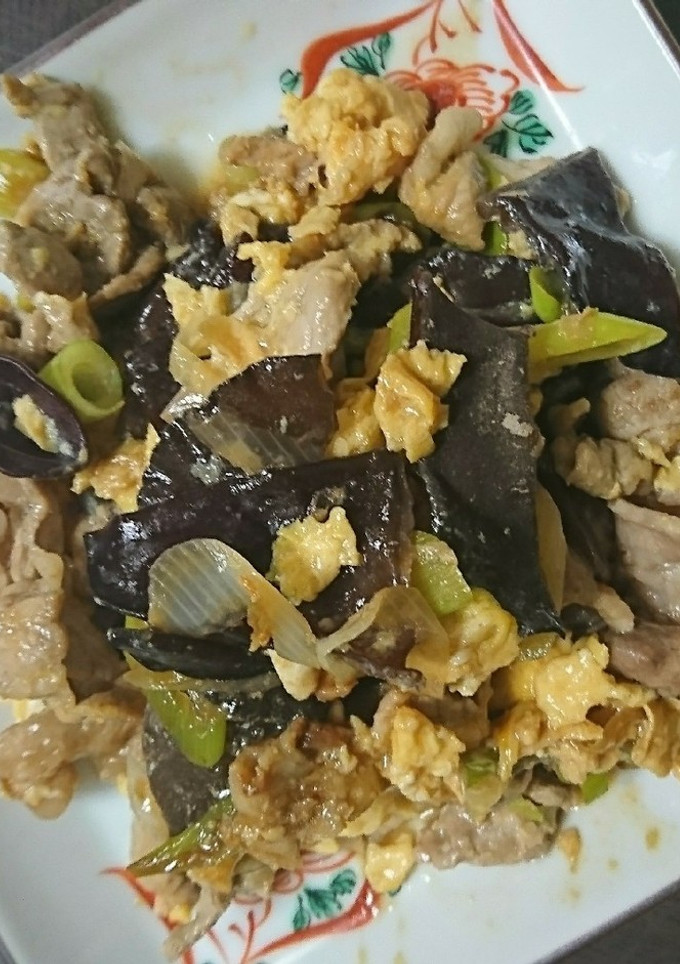 きくらげと豚肉のたまご炒め-レシピのメイン写真