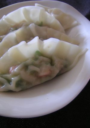 青梗菜と海老の水餃子-レシピのメイン写真