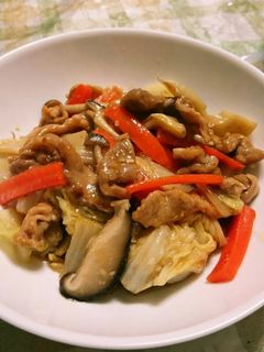 甘めの味☆豚肉と白菜のコチュ味噌炒め♪-レシピのメイン写真