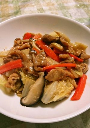 甘めの味☆豚肉と白菜のコチュ味噌炒め♪-レシピのメイン写真