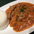 簡単♪ステーキビーフストロガノフ