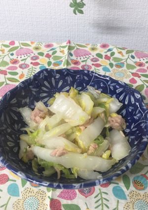 白菜とツナ缶のレモン塩あえ-レシピのメイン写真