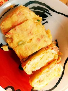 干しエビとネギの卵焼き-レシピのメイン写真