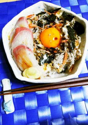 叩き山芋と刺身のスペシャルヘルシー丼-レシピのメイン写真