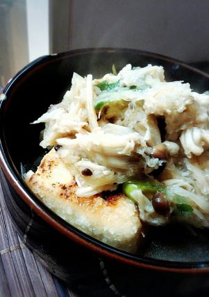 揚げ出し豆腐＊キノコたっぷりミゾレ餡♪-レシピのメイン写真