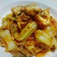 ちぎり白菜と厚揚げと豚肉のキムチ炒め!