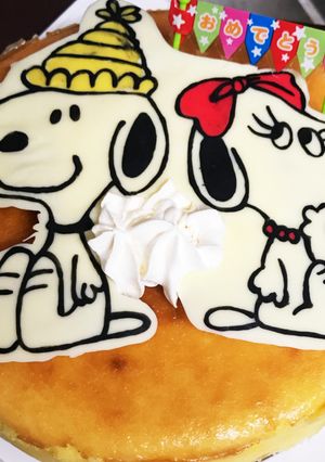 スヌーピーチーズケーキ(*´꒳`*)-レシピのメイン写真