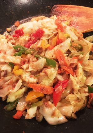 コンビーフハッシュの野菜炒め-レシピのメイン写真