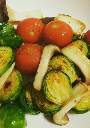 トリュフ塩で♪芽キャベツのバターソテー-レシピのメイン写真
