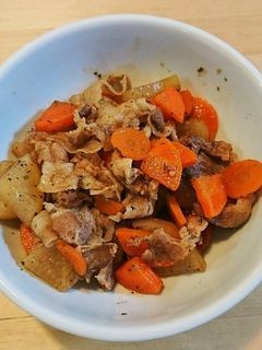 豚こまと大根の洋風こってり炒め煮-レシピのメイン写真