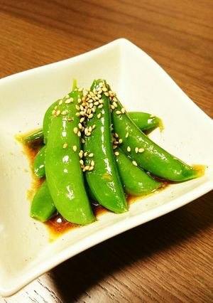 スナップえんどうのレモンしょうが醤油がけ-レシピのメイン写真