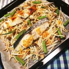 オーブンにお任せ♡野菜と魚の味噌マヨ焼き-レシピのメイン写真