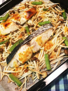 オーブンにお任せ♡野菜と魚の味噌マヨ焼き-レシピのメイン写真