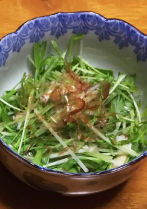 簡単一品 ササミと水菜のヘルシーおかず-レシピのメイン写真