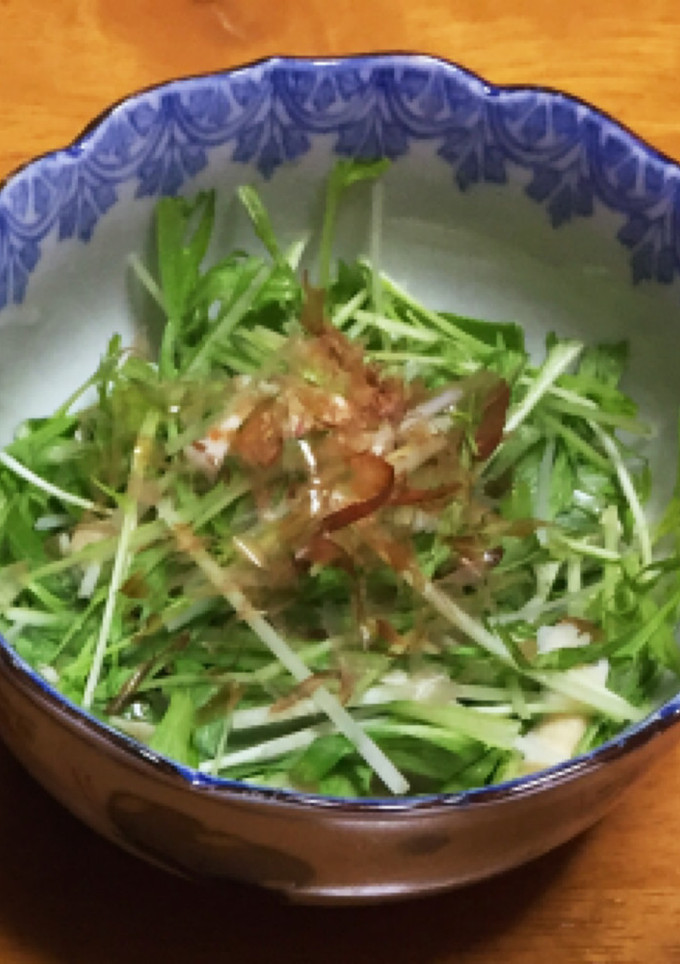 簡単一品 ササミと水菜のヘルシーおかず-レシピのメイン写真